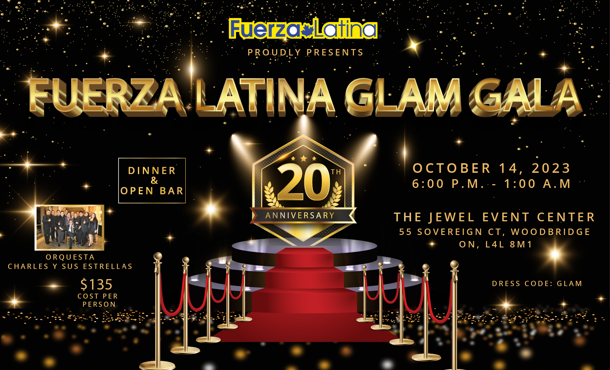 20 Glam Gala Fuerza Latina